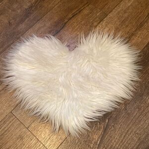 White Furry Rug
